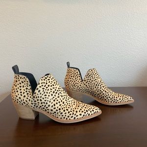 Dolce Vita Sonni Leopard Calf Hair Booties